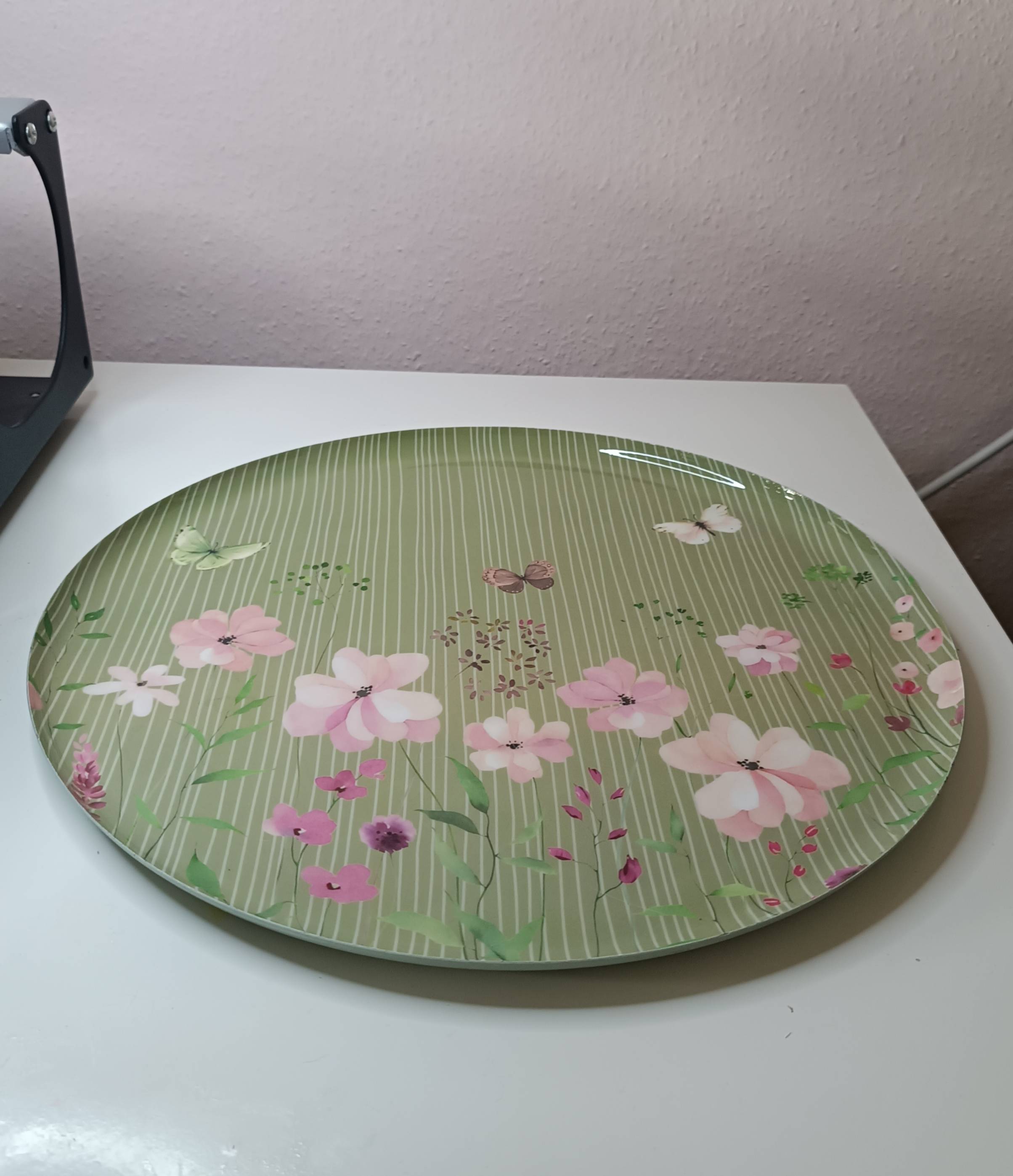bloemenprint dienblad