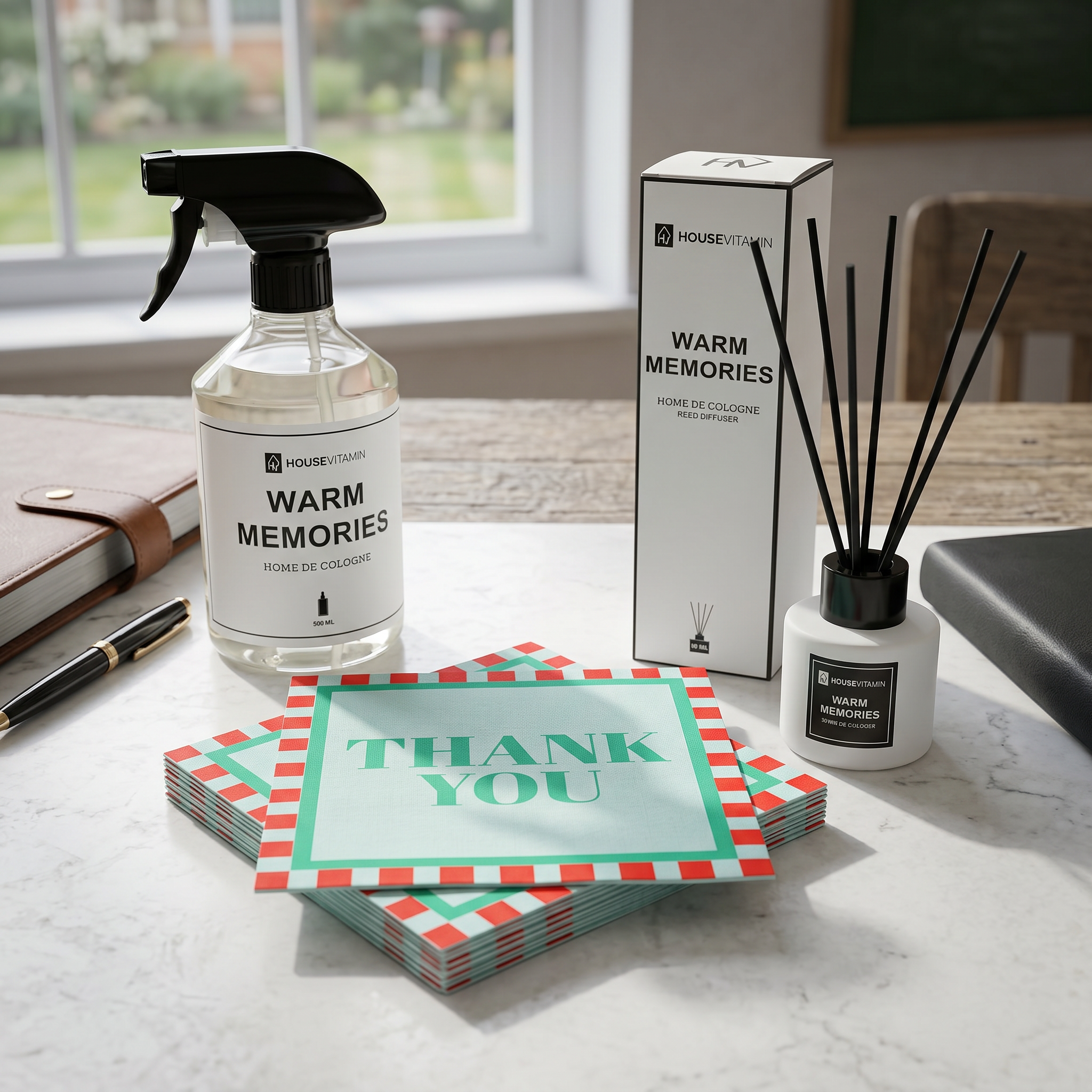 heerlijke geurstokjes diffuser set