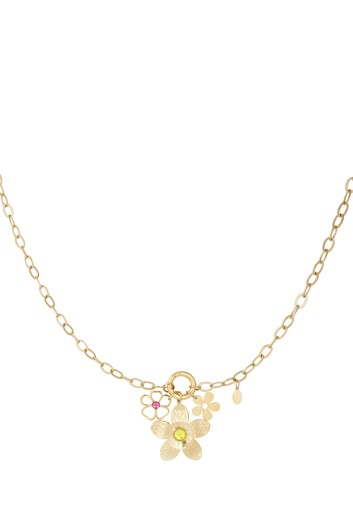 vrolijke bloemen ketting
