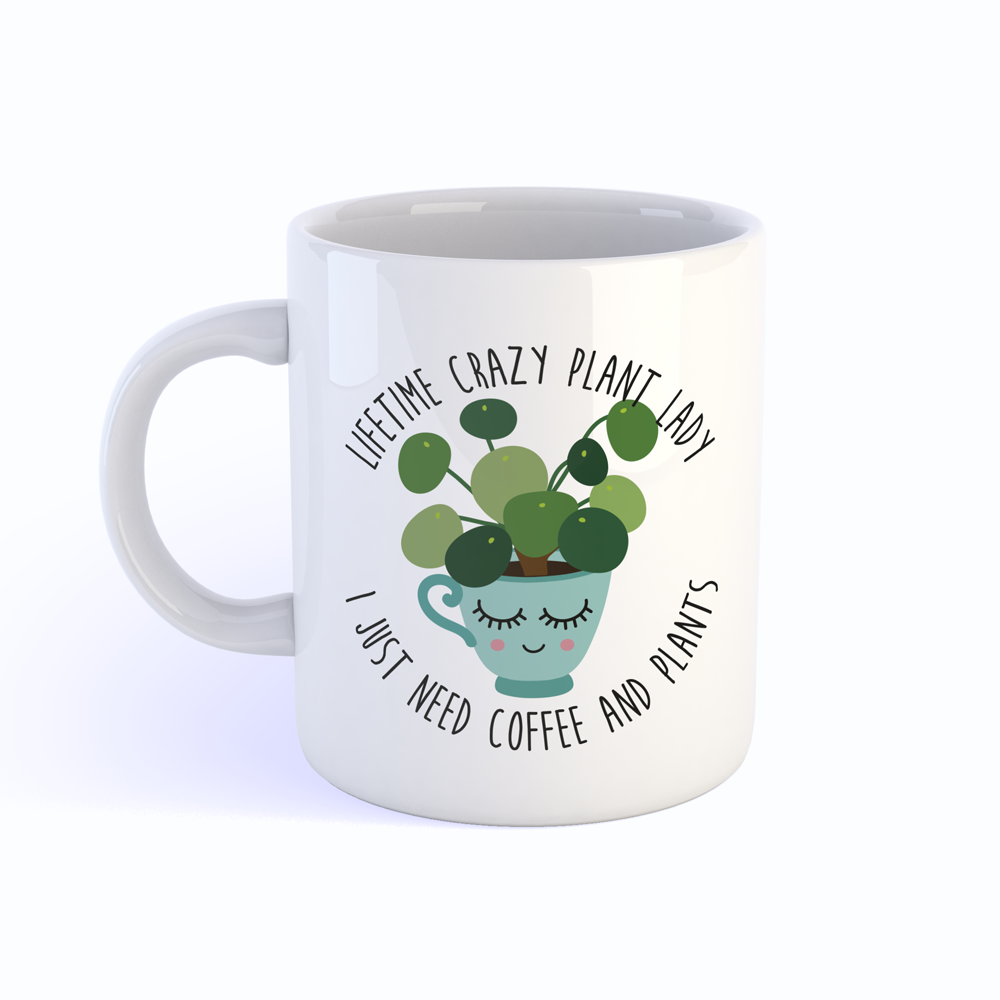 koffie mok planten