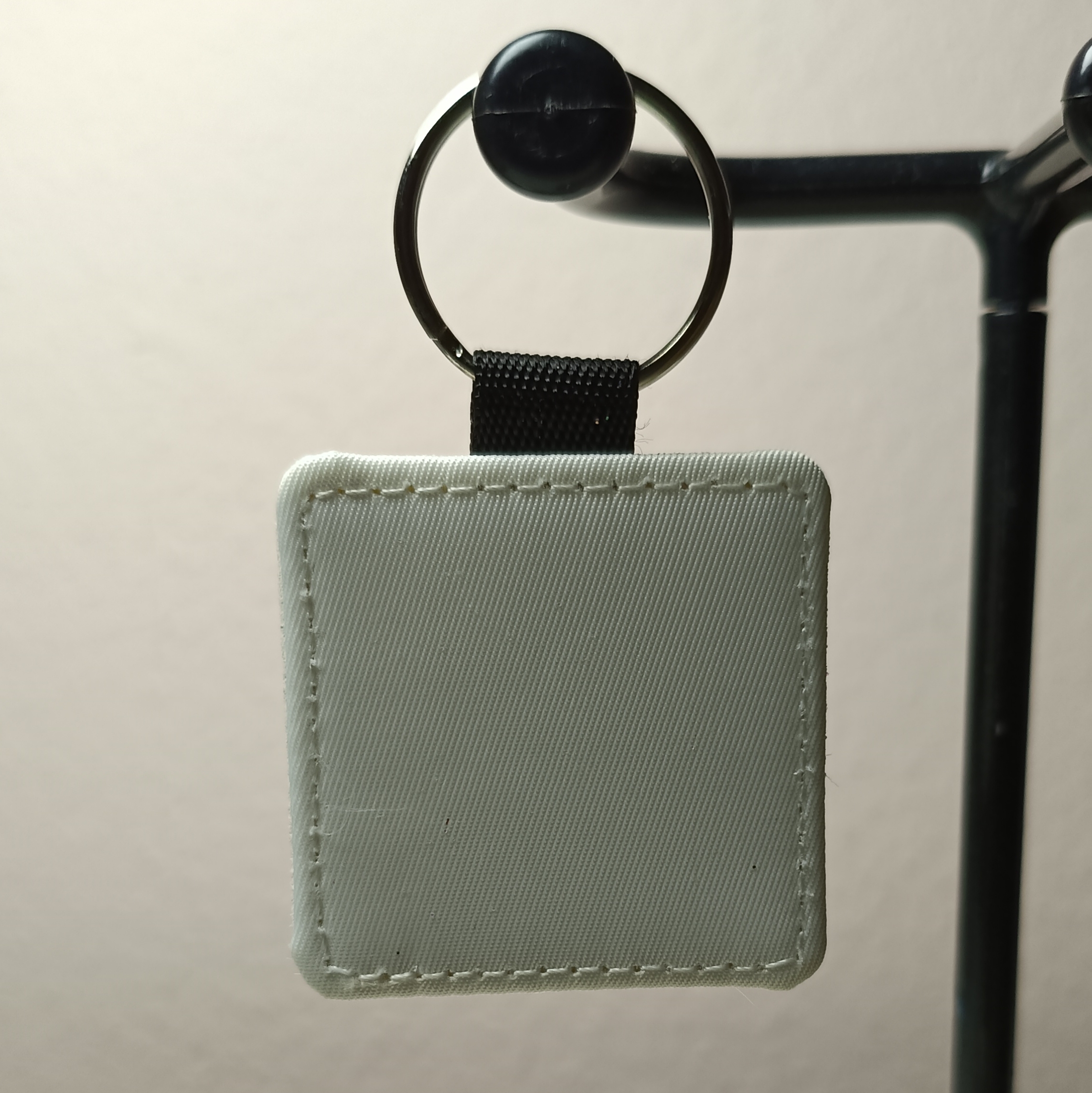 gepersonaliseerde vierkante foto sleutelhanger
