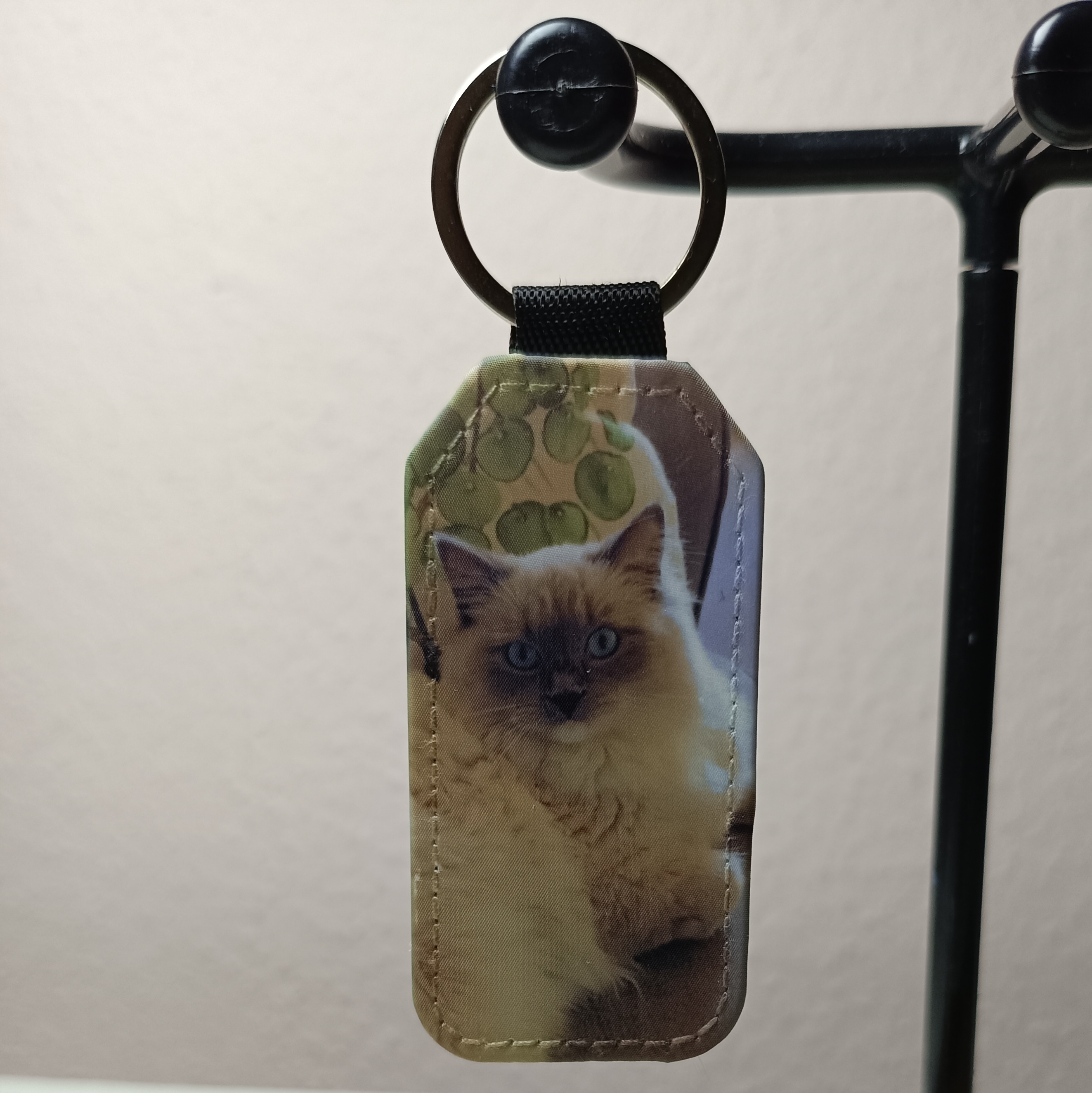 gepersonaliseerde langwerpige foto sleutelhanger