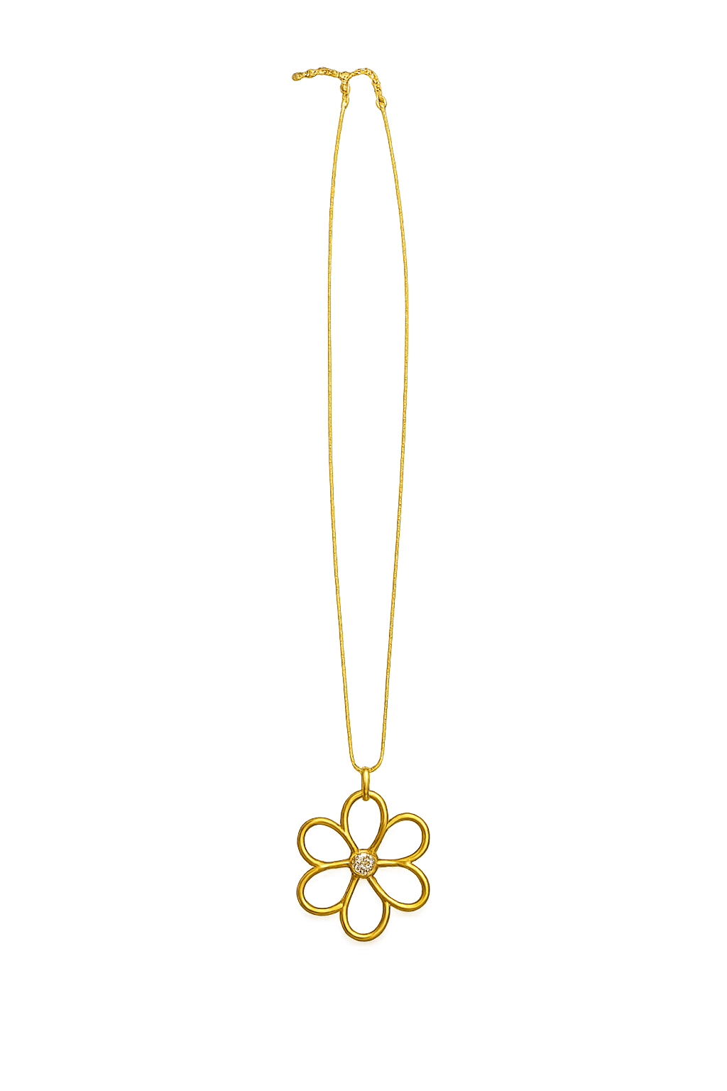Lange ketting in goudkleur