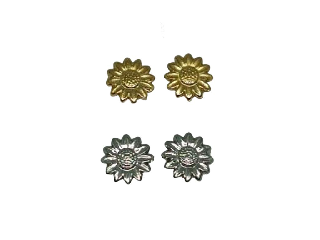 Stainless Steel oorbellen Sun Flower
