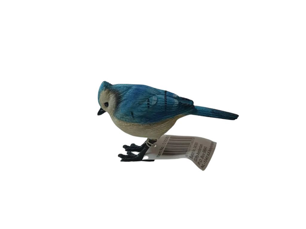Decoratief vogeltje blauw